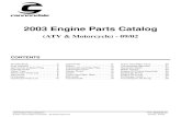 (ATV & Motorcycle) - 09/02 - ATKUSAatkusa.com › ... › ATK-Cannondale-2003-440-Engine-Parts...4 cam cover & spark plug 2 4 3 5 12 13 1 m/c 15 17 7 9 11 6 14 8 10 atv 16 18 * * *