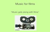 “Music gets along with films” · Music is information in films • 5. Technical resources for composing • 6. Steps in composing for films • 7. Composers and films. Your own