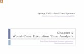 Chapter 2 Worst-Case Execution Time Analysis · 2020. 1. 16. · Worst-Case Execution Time Analysis Real-Time Embedded Systems Laboratory Northeastern University Spring 2009 ... finding
