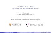 Stronger and Faster Wasserstein Adversarial Attacksk77wu/presentation/talk_fast... · 2020. 7. 29. · Stronger and Faster Wasserstein Adversarial Attacks Kaiwen Wu kaiwen.wu@uwaterloo.ca