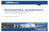 Reliability Guideline · 2018. 9. 14. · Dynamic Modeling of Inverter-Based Resources ... to develop Reliability and Security Guidelines. These guidelines establish a voluntary code