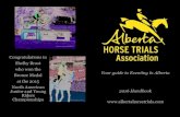 2016 AHTA Handbook - Alberta Horse Trials AssociationAlberta Equestrian Federation membership (AEF) or other provincial equivalent. 2. Alberta Horse Trials Association (AHTA) Membership