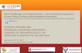 ATLANTIC TRAUMA AND EMERGENCY MEDICINE CONFERENCE …€¦ · outcomes following severe TBI, and implications for skills maintenance amongst non-HEMS paramedics. † The results indicate