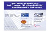 RFID Reader Frontends for a Dual-Frequency (13 MHz and ...R&S SMU200A IQ tag Tx IN (13.56MHz) R&S SMY01 HP8642B LO1, -5 dBm LO1, -5 dBm LO2, 0 dBm LO2, 0 dBm CC OUT CC IN Tx OUT 866.5