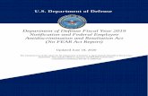 Department of Defense Fiscal Year 2019 Notification and ......2020/06/18  · 1 U.S. Department of Defense Department of Defense Fiscal Year 2019 Notification and Federal Employee