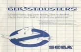 Ghostbusters - Sega Master System - Manual - gamesdatabase...game, you'll need to return to Ghostbusters Head- quarters. You'll find it in the lower left- hand portion of the map.