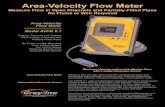 Area-Velocity Flow Meter - Instrumart · 2019. 3. 14. · Area-Velocity Flow Meter Measure Flow in Open Channels and Partially-Filled Pipes No Flume or Weir Required Area-Velocity