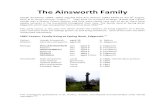 The Ainsworth Family · 2016. 11. 3. · The Ainsworth Family Joseph Ainsworth (1844- 1901) married Alice Ann Rostron (1847-1920) on the 9th August, 1871 at St. Anne’s Church, Turton.(27)