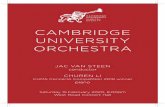 CAMBRIDGE UNIVERSITY ORCHESTRA · 2020. 4. 15. · depicts an old fortress looking over the River Moldau (more commonly known as Vltava) or as it runs towards Prague. The movement