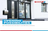 OPENING POSSIBILITIES21...4 Windows Windows 5 Windows are an important building element in terms of design, energy efficiency, and convenience – and thus the subject of constant
