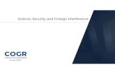 Science, Security and Foreign Interference 6 June FINAL - Read... · Science, Security and Foreign Interference 6 June 2019. Conversations About Foreign Threats: The Thin Edge of