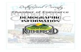 DEMOGRAPHIC INFORMATION - Rutherford County Chamber of ... · Rutherford County Overview Forest ity is Rutherford ounty’s largest town and Rutherfordton is the county seat. Rutherford