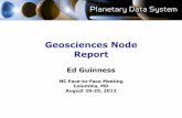 Geosciences Node Report · 2012. 8. 28. · Active Missions • Odyssey – Release 41, Oct. 1, 2012, 5 data sets, no problems. • MER – Release 33, Aug. 28, 2012, 14 data sets,