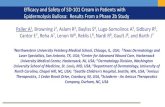 Efficacy and Safety of SD-101 Cream in Patients with ......Efficacy and Safety of SD-101 Cream in Patients with Epidermolysis Bullosa: Results From a Phase 2b Study Paller A1, Browning