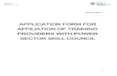 APPLICATION FORM FOR AFFILIATION OF TRAINING PROVIDERS …cbip.org/ApplicationFormforAffiliationofTPs_PSSC.pdf · 2015. 6. 3. · PSSC Power Sector Skill GENERAL INSTRUCTIONS 1. A