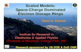 Scaled Models: Space-Charge Dominated Electron Storage …...Electron Beam Dynamics Laser structure preserved through linac Direct Electron Beam Modulation at Cathode using a Ti:Sap