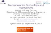 Nanophotonics Technology and Applicationsth order efficiency 0.2 0.4 0.6 0.8 1.0 RCWA Transparency Theory Near-field coupling Plasmonics Applications: Optical interconnects for chip