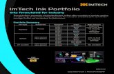 ImTech Ink Portfolio 130117... | Phone 541.757.2047 MADE IN USA ImTech Ink Portfolio Inks formulated for industry Through ImTech's partnership with Hewlett-Packard, ImTech offers a