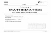MATHEMATICS - SAP Education · 2020. 9. 29. · Primary 1 MATHEMATICS MID-YEAR ASSESSMENT (SET 1) INSTRUCTIONS Total time for all sections: 1 h 30 min ... P1 MATHS SECTION A Questions