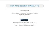 Drell-Yan production at NNLO+PS · 2017. 6. 6. · Drell-Yan production at NNLO+PS Emanuele Re Rudolf Peierls Centre for Theoretical Physics, University of Oxford mini-workshop: “ATLAS+CMS+TH