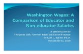 Substantial Variation in Wages - Washington State...Substantial Variation in Wages According to the National Center for Education Statistics’ Comparable Wage Index (NCES CWI) The