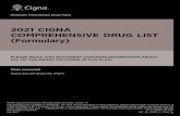2021 CIGNA COMPREHENSIVE DRUG LIST (Formulary) · 2021. 2. 1. · Cigna Secure-Extra Rx (PDP) PLEASE READ: THIS DOCUMENT CONTAINS INFORMATION ABOUT ALL OF THE DRUGS WE COVER IN THIS