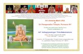 Sri Ahobila Muth USA Sri Ranganatha Temple, Pomona NY · 2009. 8. 23. · Sri Ranganatha Temple, Pomona NY Invite you and your family to a Grand celebration of 44th Azhagiyasingar