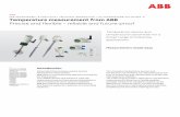able and future-proof Temperature measurement from ABB · 2020. 5. 7. · AGSH: CrNi Stainless steel, with upper screw-on cover AGSD: CrNi stainless steel, with screw-on cover and