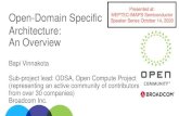 Open-Domain Specific Architecture: An Overview...2020/10/14  · Sub-project lead: Bapi Vinnakota ODSA Progress Workshop 1H, 2019 2H, 2019 1H, 2020 2H, 2020 Open D2D Interface Reference