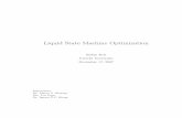 Liquid State Machine Optimization - University of Groningenmwiering/thesis_kok.pdf · 2009. 1. 7. · Liquid State Machines (LSM) can be computationally demanding. This forms a problem