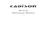 R13.0 Release Notes - CADISONCADISON R13.0 Release Notes -  defines the property name which shall be evaluated from the subobject. For the use inside