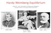 Hardy Weinberg Equilibrium - University of Wisconsin–Madison · 2020. 9. 29. · Hardy-Weinberg Equilibrium •According to the Hardy-Weinberg principle, frequencies of allelesand