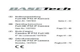 Bedienungsanleitung Full-HD PTZ IP Kamera · 2019. 9. 12. · Bedienungsanleitung Full-HD PTZ IP Kamera Best.-Nr. 1837833 Seite 2 - 22 Operating Instructions Full-HD PTZ IP Camera