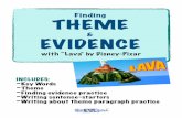 Theme&Evidence Lava theESLgirl · 2020. 2. 24. · Finding THEME & Evidence with “Lava” Name: _____ 1st: “Lava” song & video by Disney-Pixar Listen & watch for key-words: