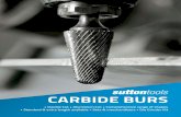 CARBIDE BURS... · 2020. 7. 30. · Carbide Burs Cylindrical, Square End Catalogue Code B200 B215 Discount Group B0102 Material VHM Surface Finish Brt Application Steel Aluminium