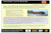 GOLDEN GATE BRIDGE · 2017. 10. 29. · GOLDEN GATE BRIDGE The 75th Anniversary is a program of the Golden Gate Bridge, Highway and Transportation District and Golden Gate National