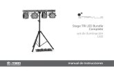 Complete Stage TRI LED Bundle LED set de iluminación · 2013. 1. 11. · Encender el equipo Conecte el equipo a la red de alimentación. Transcurridos algunos segundos, el display