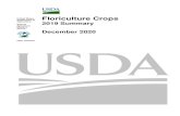 United States Floriculture Crops Department of Agriculture · 2020. 12. 8. · Floriculture Crops 2019 Summary (December 2020) 5 USDA, National Agricultural Statistics Service 2019