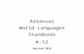 Arkansas World Languages Standards K-12 2018 · Web viewThis document is intended for use with World Languages I-IV, Heritage and Native Speakers I-III, and Early Childhood and Elementary