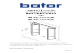 BATOR AFFD238 BATOR AFFD400 · 2020. 3. 15. · BATOR AFFD400 . 090919-100-2 Opening must be , and to ensure proper installation. These instructions proceed on that basis. Figure