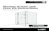 Shower Screen and Door Kit Instructions…everton.com.au 4 You will also need the following tools: A) Pencil for marking lines (ensure you use a pencil or marker that can be removed