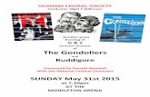 Another great Evening of Concert versions of The Gondolierstonight with The Gondoliers – possibly the most popular of Gilbert and Sullivan’s works, with Ruddigore - again less