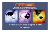 Renewable Technologies RPS programs©CEE-UT, 6 Gürcan Gülen, Ph.D. It has been a wind story so far *Renewable additions counted as occurring in an RPS state only if commercial operation