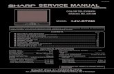 14V-R70M SERVICE MANUAL...TVSM043-14V-R70M Specifications are subject to change without prior notice. SERVICE MANUAL SHARP (PHILS.) CORPORATION Km. 23 West Service Road, South Super