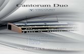 Cantorum Duo leaflet V15 - Viscount · 2020. 12. 21. · Cantorum Duo VISCOUNT INTERNATIONAL S.p.A. Via Borgo 68/70 - 47836 Mondaino (RN) Italy Tel. +39 0541 981700 - Fax +39 0541