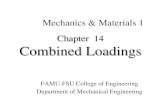 Mechanics & Materials 1 Chapter 14 Combined Loadingseng-web1.eng.famu.fsu.edu/~woates/template/Kaushik...Mechanics & Materials 1 FAMU FSU College of Engineering ... Chapter 14 Combined