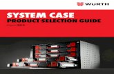SYSTEM CASE - Wurth · System Case ‒ Accessories ADAPTER PLATE 5581.038000 Features: Easily connect your 4.4.1 and 8.4.1 System Cases together with this adapter plate. Dimensions: