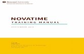 NOVATIME - Rowan Universityweb portal, and the mobile application. This manual covers information for Employees, Supervisors, and Timekeepers. By the end of this manual the user will