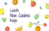 New Cuisines Cadette Badge - Girl Scouts...Instructions for using this badge guide: 2 FIRST: MAKE A COPY OF THIS PRESENTATION- Rename it YOURNAME New Cuisines Badge (example Sara W