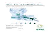 Water Use In Louisiana, 2005U.S. Geological Survey (USGS), in cooperation with the Louisiana Department of Transportation and Development, has collected and published water-withdrawal